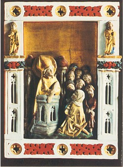 St. Willehad aus dem Altarbild des Bremer Doms